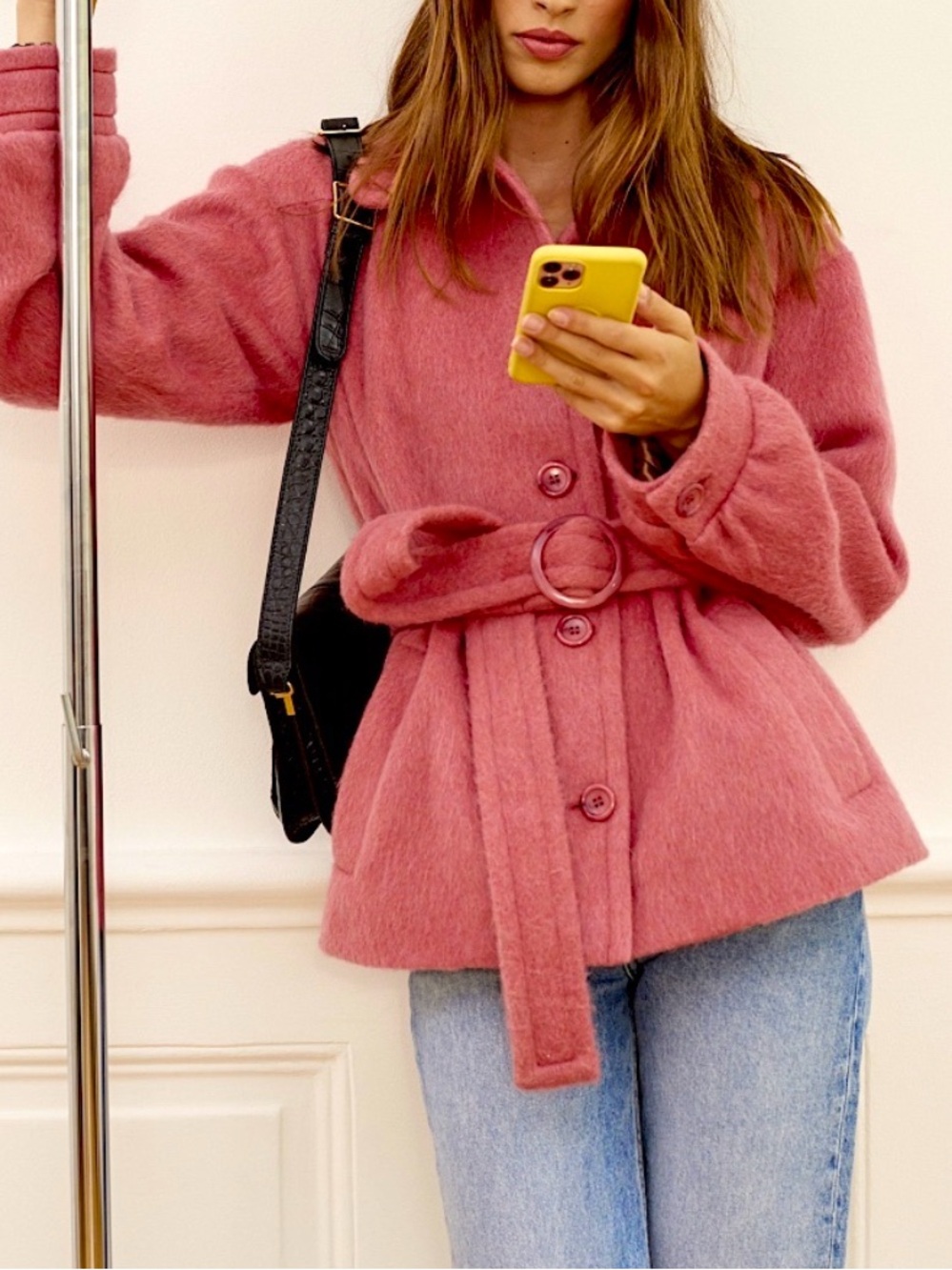ROUJE Paris Pink Coat